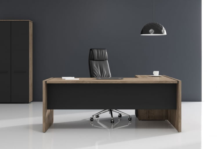 Кабинет руководителя MORRIS TREND комплект №2 Антрацит Кария Пальмира_0