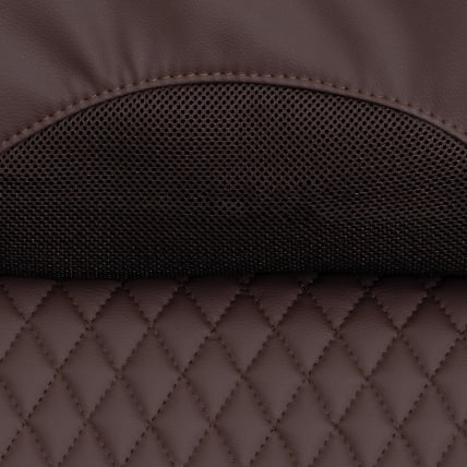 Кресло руководителя Chief metalBL кож/зам/ткань, коричневый/коричневый стеганный, 36-36/36-36 стеганный/TW-24_10