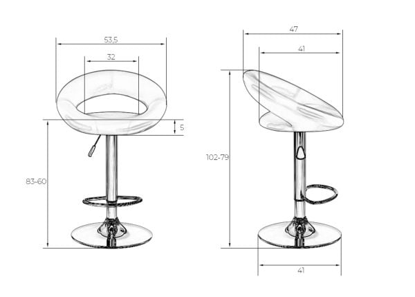 Стул барный DOBRIN MIRA (синий) 2 шт_8