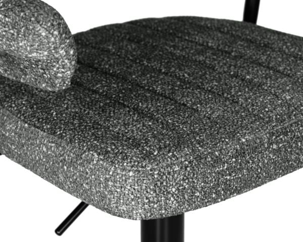 Стул барный DOBRIN CHARLY BLACK (серый твид (LEO11)) 2 шт_7