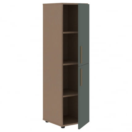 Шкаф-колонка с двумя глухими малыми дверьми (правый) VELION VMCS 40.4 R Нефрит Кобра_1