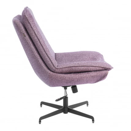 Кресло лаунж Cosmo велюр/букле, VT shape wood rose_1