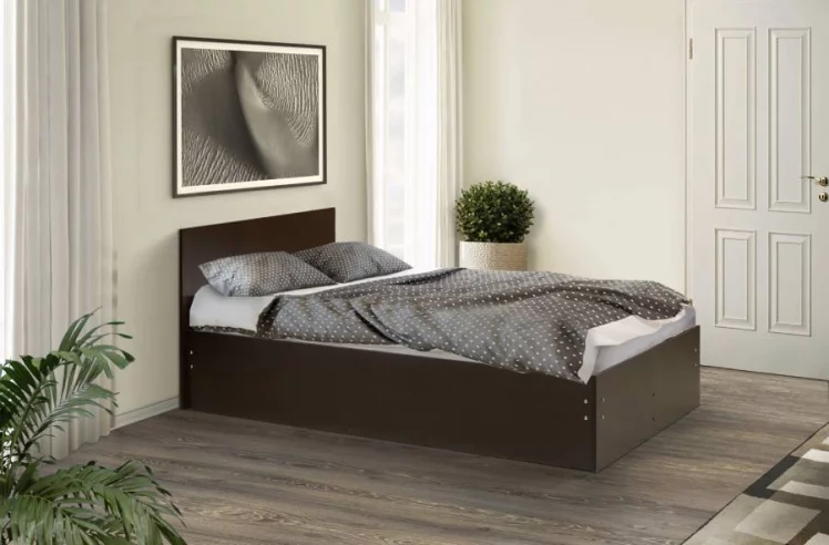 Кровать на уголках №4 1800*1900 Ясень Анкор темный_0