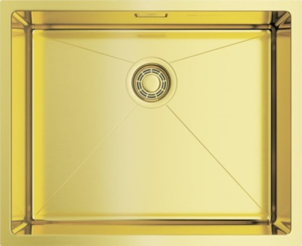 Мойка Omoikiri Taki 54-U/If-Lg Нерж. Сталь/Светлое Золото_0