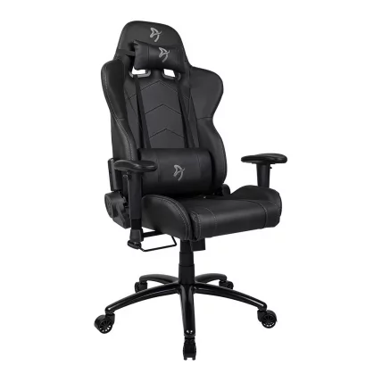 Геймерское кресло Ароззи Инизио Блаcк ПУ Грей лого / Arozzi Inizio Black PU Grey logo_0