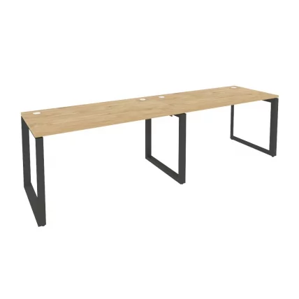 Рабочая станция на О-образном м/к ONIX O.MO-RS-2.3.7 Тиквуд Светлый/Антрацит_0