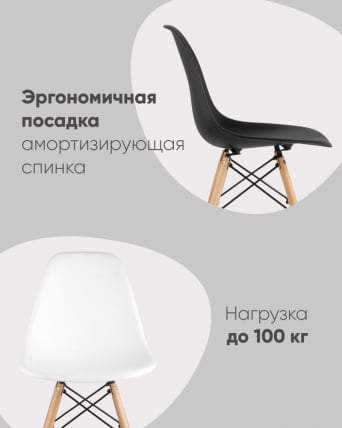 Стул Еамес Стиле ДСВ красный (разборный каркас) / Eames Style DSW_3