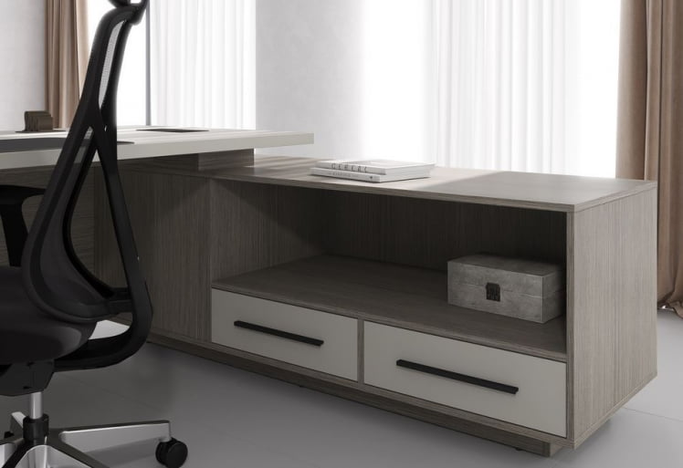 Кабинет руководителя VELION №1 Аметист Дуб Сильвер_1