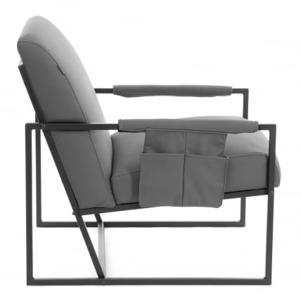 Кресло Charli LUX/Чарли Люкс К экокожа , Sharp Графит, 70х80х82 см_1