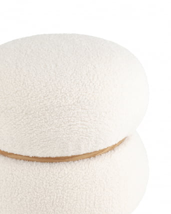 Пуф Полли S Тедди белый_2