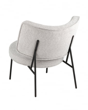 Кресло District Lounge букле Светло-серый_4