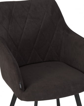 Стул обеденный DOBRIN ROBY велюр Catania Espresso_7