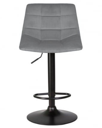 Стул барный DOBRIN TAILOR BLACK (серый велюр (MJ9-75)) 2 шт_6