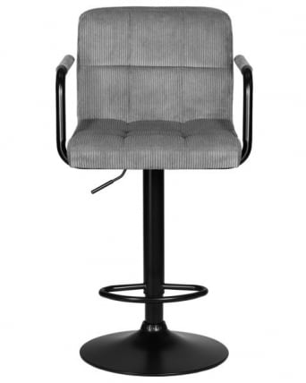 Стул барный DOBRIN KRUGER ARM BLACK (серый вельвет (LAR-E2041-25)) 2 шт_5