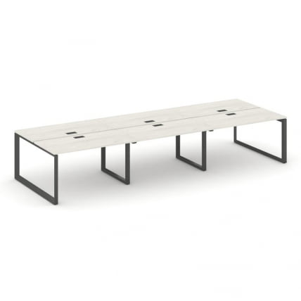 Рабочая станция двухсторонняя Стайл Проджект СН-59О.ДРС-082 Дуб Наварра/Металл Антрацит/Черный Заглу / SN-59O.DRS-082_0