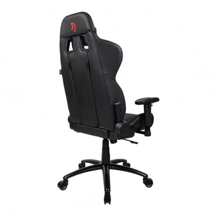 Геймерское кресло Ароззи Инизио Блаcк ПУ Ред лого / Arozzi Inizio Black PU Red logo_4
