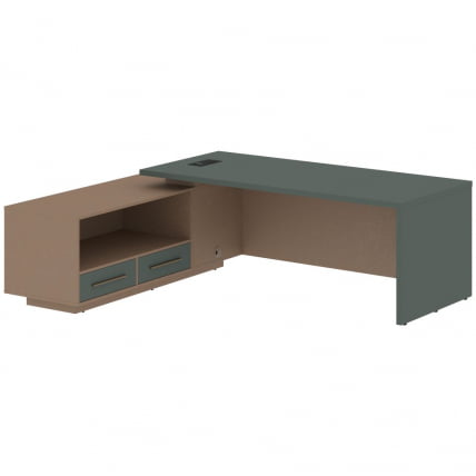 Стол руководителя левый VELION VCT 2319 L Нефрит Кобра_0