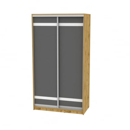 Шкаф-купе B-230х120х60-3(ДВ-Графит-D9D9)_0