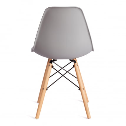 Стул CINDY (EAMES) (mod. 1801) дерево бук/металл/сиденье пластик, 45x51x82 см, Light grey (светло-серый)_3