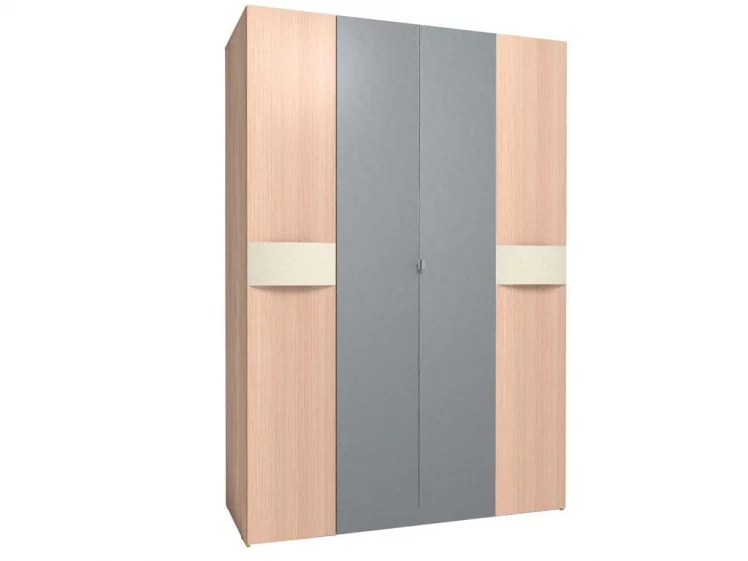 Шкаф для одежды и белья АМЕЛИ 555 Дуб Отбеленный (спальня)_0