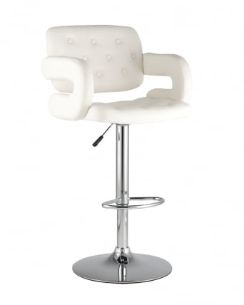 Барный стул Бентли PU-кожа Белый_0