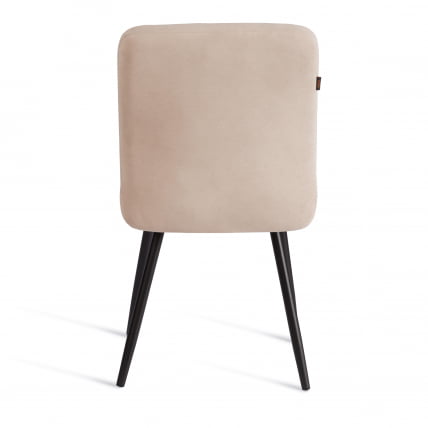 Стул обеденный Medeo LT, велюр, бежевый/черный, 7, 45х56х89 см_3