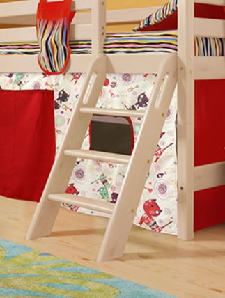 Низкая кровать Соня Вариант 12 с наклонной лестницей_6