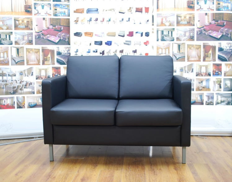 Диван офисный двойной Эндер Черный Ecotex 3001_1