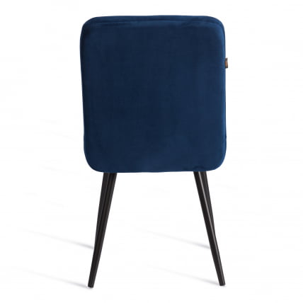 Стул обеденный Medeo LT, велюр, Blue (синий), 45х56х89 см_3