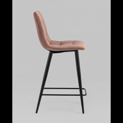 Стул полубарный Джанго велюр Пыльно-розовый_4