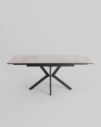 Стол раскладной Marmer 120-180*80*76 см керамика антрацит_5