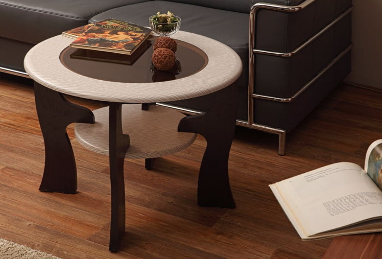 Стол журнальный Маджеста - 6 Венге/Клен Азия_0