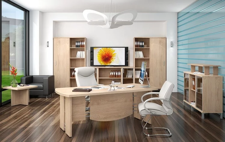 Кабинет руководителя БОРН набор 9 Дуб девон_0