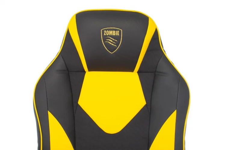 Геймерское кресло Zombie GAME 17 Черный-желтый_5