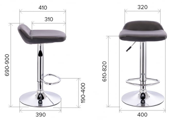 Барный стул Everprof Form Экокожа Красный_5