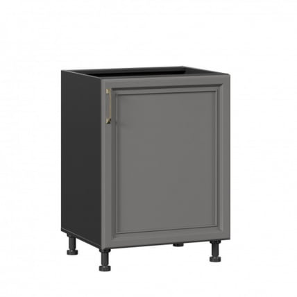 Тумба кухонная 600 Джелатто ЛД 241.050.000.131 Черный Оникс серый_0