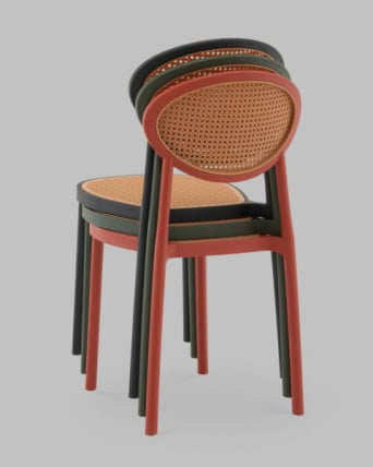 Стул Junie пластиковый красный_12