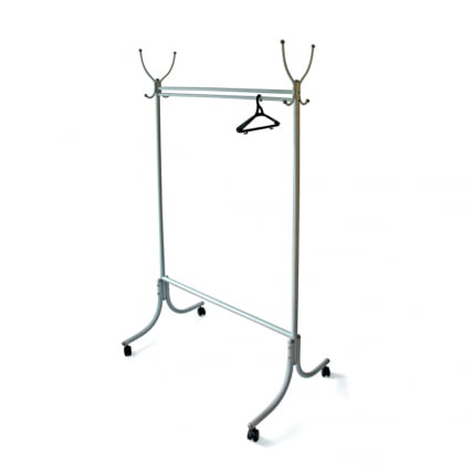 Вешалка напольная на колесах М 13 Алюминий_0