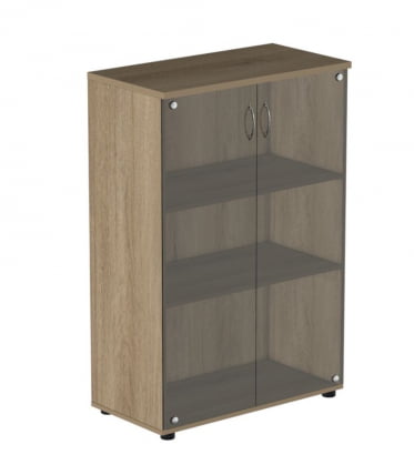 Шкаф для документов с тонированными стеклами Р.Шс-3СТ Ясень светлый_0