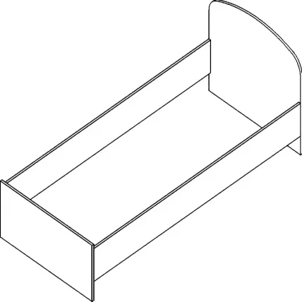 Кровать Проспект Гм.КРО-8 вишня_0