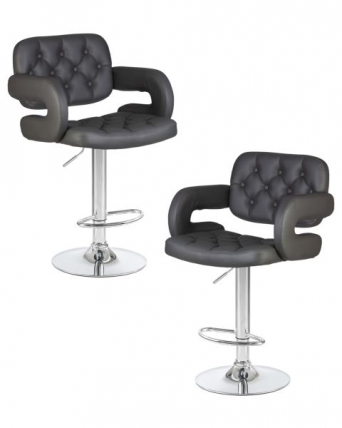 Стул барный DOBRIN TIESTO (серый) 2 шт_0