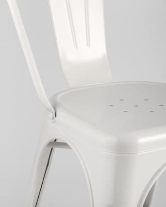 Стул TOLIX с высокой спинкой Белый матовый_6