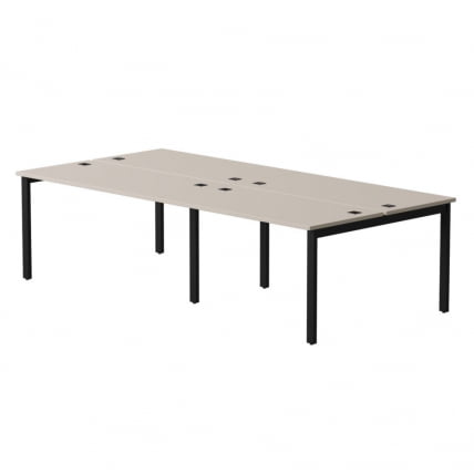 Бенч-система на 4 места на металлокаркасе, опоры 45 гр Everprof EVO 254S016 (2760) Кашемир Черный_0