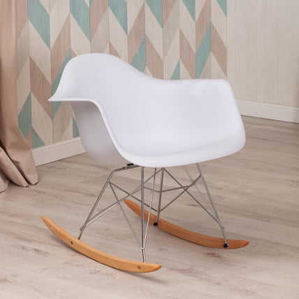 Кресло-качалка CINDY (mod. C1025A) пластик/металл/дерево, 65 х 61 х 74 см, белый 018 /натуральный_8