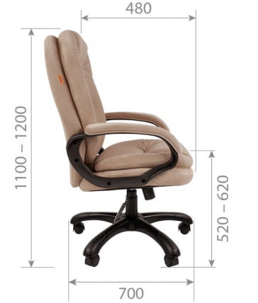 Кресло руководителя CHAIRMAN 668 HOME NEW Бежевый_4