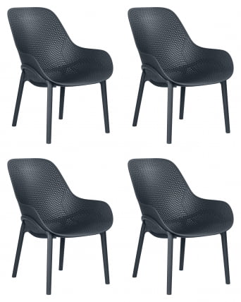 Кресло DOBRIN LONZO (антрацит (GR-12) с УФ-защитой) 4 шт_0