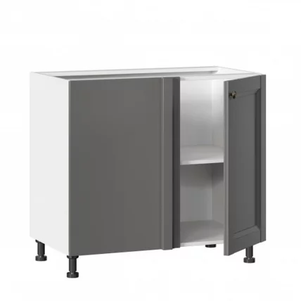 Тумба кухонная угловая 1000 Амели-3 ЛД 299.090.000.011 Белый Оникс серый_1