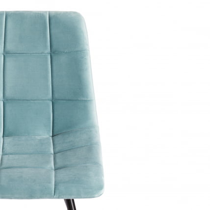 Стул CHILLY (mod. 7095-1) ткань/металл, 45x53х88 см, высота до сиденья 50 см, мятный barkhat 88/черный_5