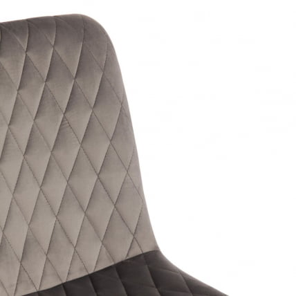 Стул CHILLY X (mod. 7096-1) / 1 шт. в упаковке ткань/металл, 45x53х88 см, высота до сиденья 50 см, серый barkhat 26/черный_5