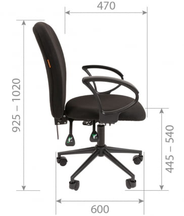 Офисное кресло CHAIRMAN 9801 BLACK C-3 Черный_4